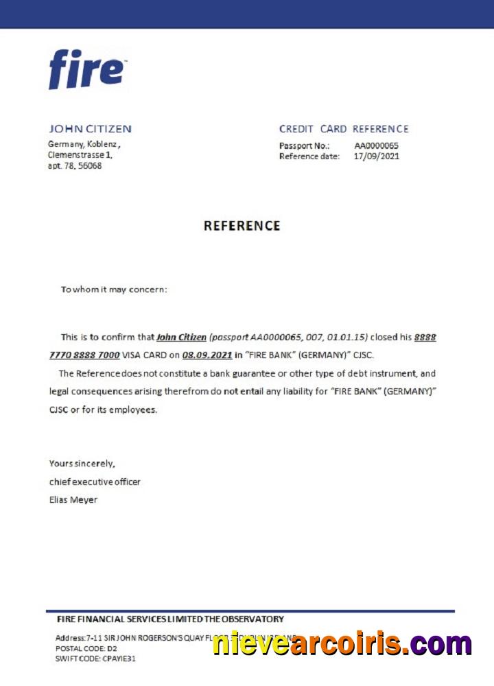 Germany Fire closure reference